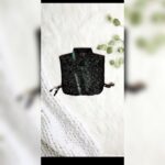 یقک زنانه دانتل سفید و مشکی